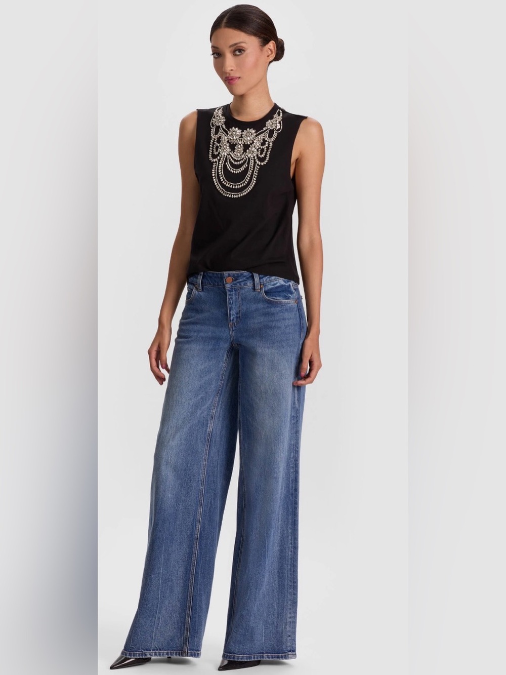 Alice + Olivia Dede Embellished Tank - Picture 5 of 11
